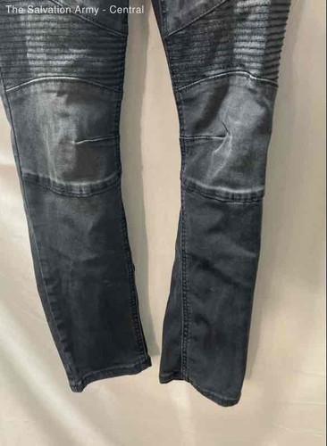 Art Class Boys Black Drawstring Waist Medium Wash Super Skinny Jeans Size 14 - Picture 4 of 6