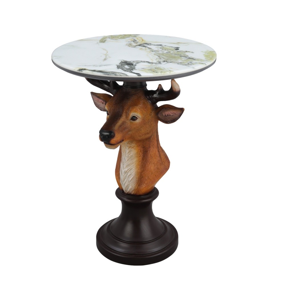 Deer Head Accent Table Animal Statue End Tables Livingroom | eBay