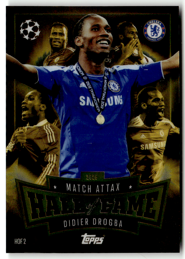 Topps Match Attax CL 2025-26 No. HOF 2 Didier Drogba Hall Of Fame