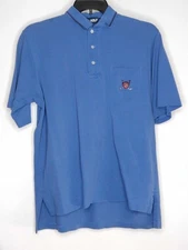 Polo Golf Ralph Lauren Mens Size Large Blue Short Sleeve Polo Shirt 100% Cotton