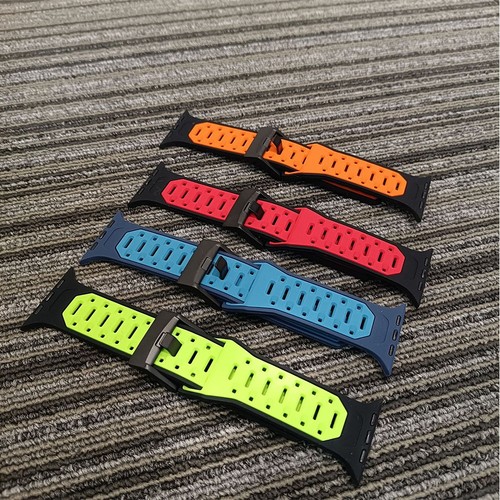 Sport Strap Band for Apple Watch Series 10-1 Ultra 2 44/45/46/49mm Black - Zdjęcie 5 z 32