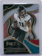 2023 Panini Select #227 Parker Washington Black and Red Prizms Die Cuts