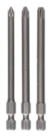 Bosch ZubehöR Schrauberbit-Set Extra-Hart - PZ1, PZ2, PZ3 X 89 Mm, 3-Teilig