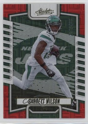 2023 Panini Absolute Red Squares 206/499 Garrett Wilson #87 1cx3