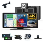 10.26" IPS Touch Screen Car Radio Apple CarPlay Android Auto Portable Stereo Cam