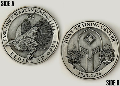 #ad Task Force Spartan Jordan G2 Ravens Challenge Coin 2#14 $53.99