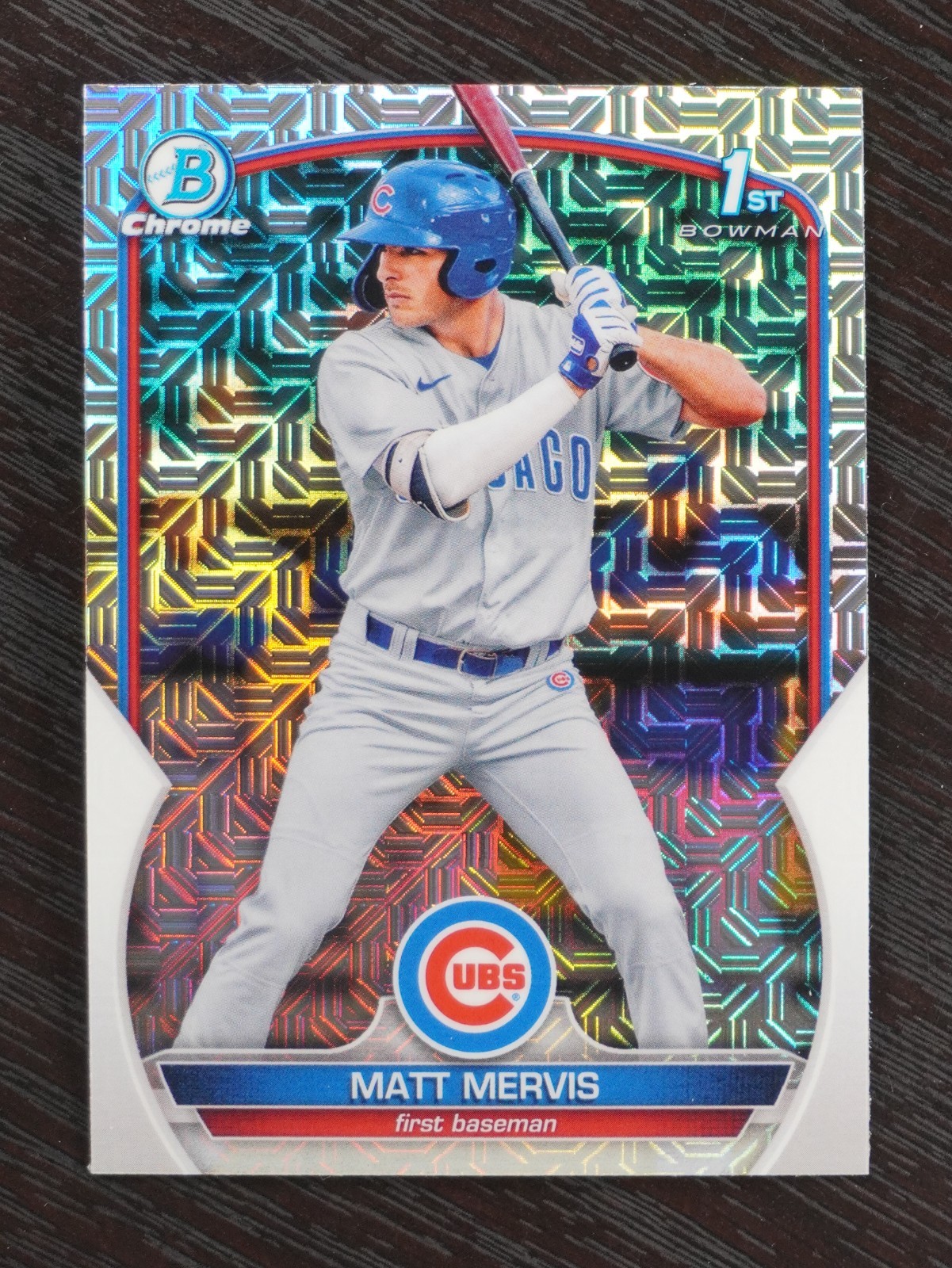 2023 Bowman #BCP-74 Matt Mervis Chrome Prospects Mojo Refractors