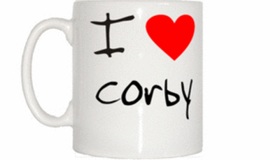 I Love Heart Corby Tasse