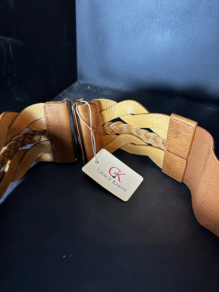 Cinturón elástico medio retro GRACE KARIN para mujer cintura ancha nuevo con etiquetas 27 largo x 3h (k2) Foto 4 de 4