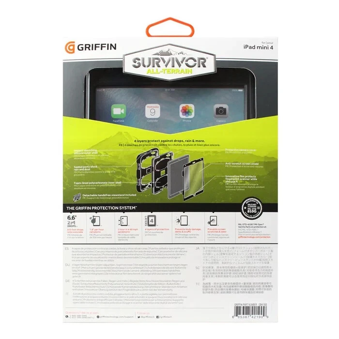 GENUINE GRIFFIN Survivor All Terrain Case for iPad Mini 1 2 3  Black - Image 4 of 4