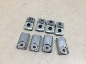 Lot of 8 Dorner Conveyor Parts End Roller Tension Lock