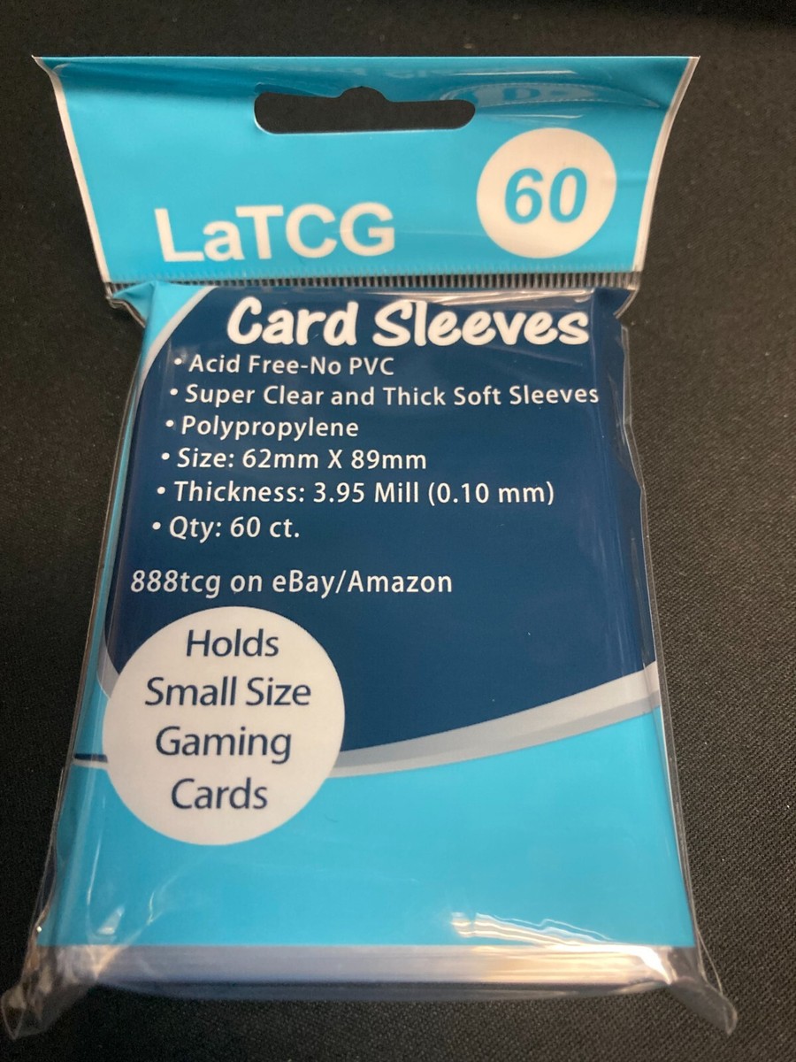 clear card sleeves amazon Blue Summit Supplies Plastic Trading Sleeves, Clear, 100 Pack Ultra Pro Clear Standard Size