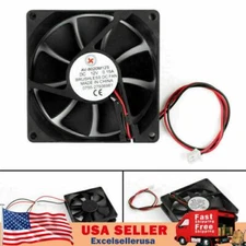 DC Brushless Cooling PC Computer Fan 12V 8020s 80x80x20mm 0.15A 2 Pin Wire UE