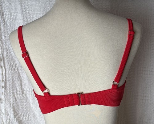 Shade & Shore Bikini Top Red 38D - Picture 2 of 6
