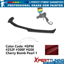 Fits 16-24 Chevy Camaro 1LE Front Bumper Lip ABS #GPM Cherry Bomb Pearl 1