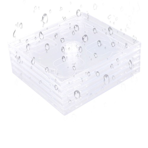 5 Pcs CD Jewel Case Dual Transparent Disc Empty Standard Cases Disk Storage - Afbeelding 12 van 12