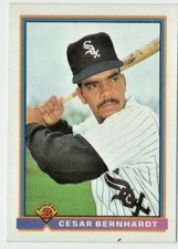 1991 Bowman Baseball Card #360 Cesar Bernhardt RC -White Sox