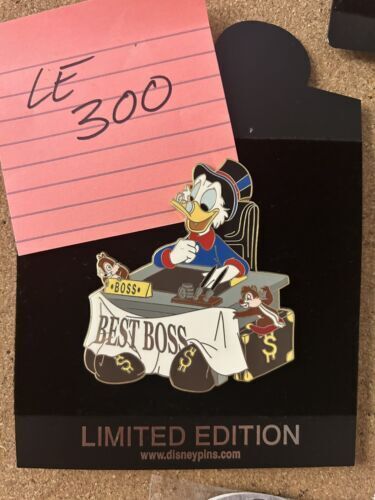 Scrooge McDuck Limited Edition 300 Best Boss Authentic Disney Pin - Picture 1 of 2