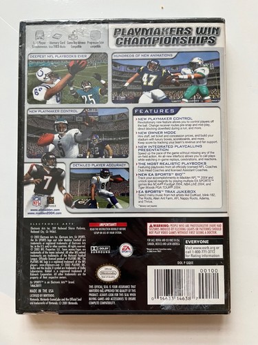 Madden NFL 2004 (Nintendo GameCube, 2003) New Factory Sealed OOP EA Sports Vick - Picture 2 of 4