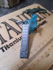 EDC Slim Stainless Steel Keychain Nail Clippers With Titanium Keyring 