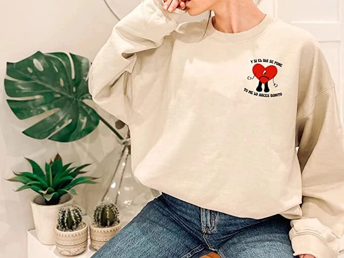 Bad Bunny Un Verano Sin Ti Crewneck Sweatshirt New Album Sweater for Fans