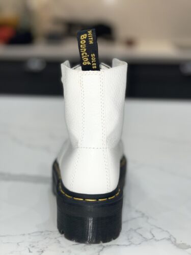 Dr MARTENS SINCLAIR Platform BOOTS Leather White Milled Nappa UK 4 EU 37 US 6 - Picture 13 of 18