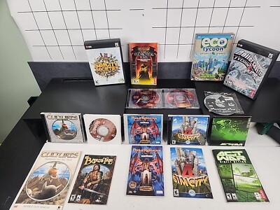 Lot of 10 Personal Computer Games with Manuals Tested and Working