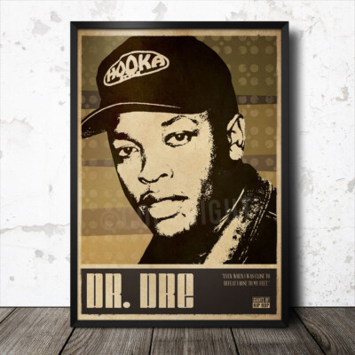 Dr. Dre Hip Hop Kunst Poster Rap Musik Tupac Eminem NWA Eiswürfel Kendrick Lamar