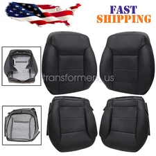 Fits 2009-2013 Benz ML350 Driver Passenger Bottom Top Leather Seat Cover Black