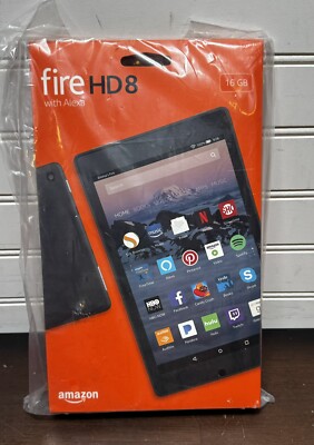 NEW Amazon Fire HD 8 (8th Generation) 16 GB Wi-Fi 8 in - Black -sealed packaging