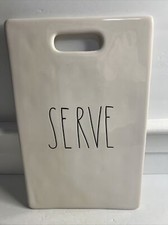 Rae Dunn SERVE Platter Cheese Board Charcuterie Serving Tray Large Rectangle