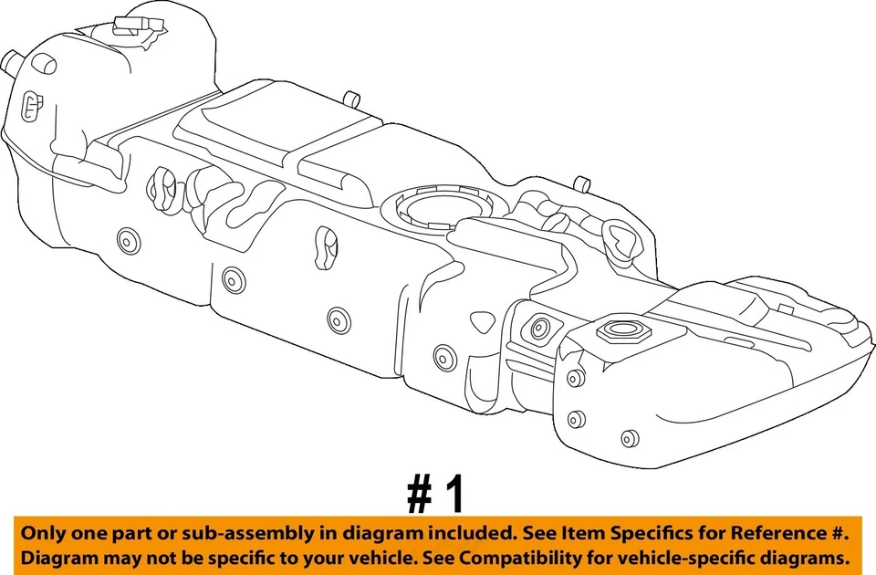 Tanque de combustível usado serve: 2010 Gmc Yukon sem equipamento da China 5.3L VIN 3 8º dígito opcional - Imagem 4 de 4