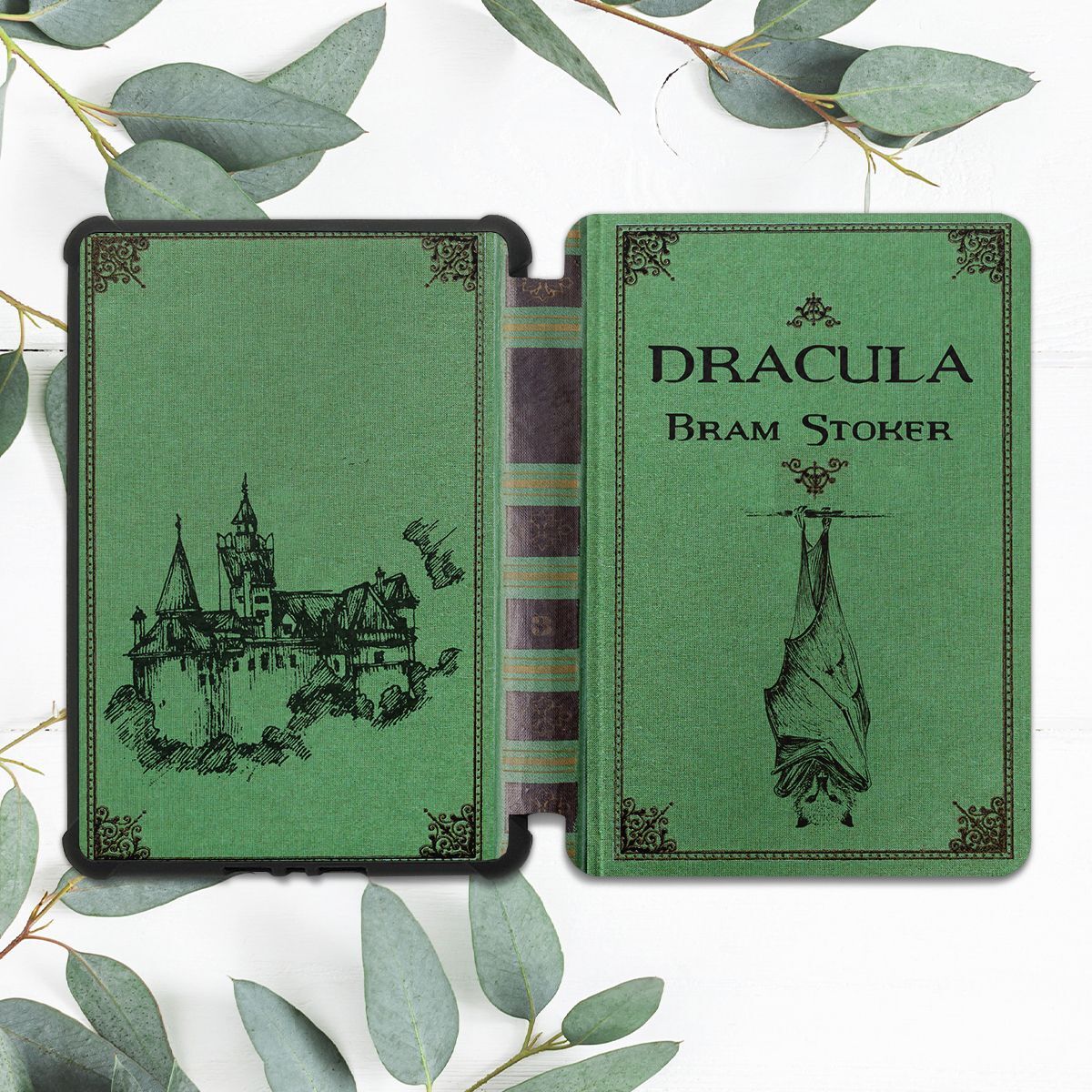 Dracula Vintage Green Book Case For All-new Kindle 10th Gen Kindle