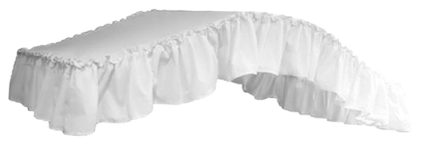 Bed Tops & Bed Skirts, Colors White Or Ivory, Flat Or Arch S