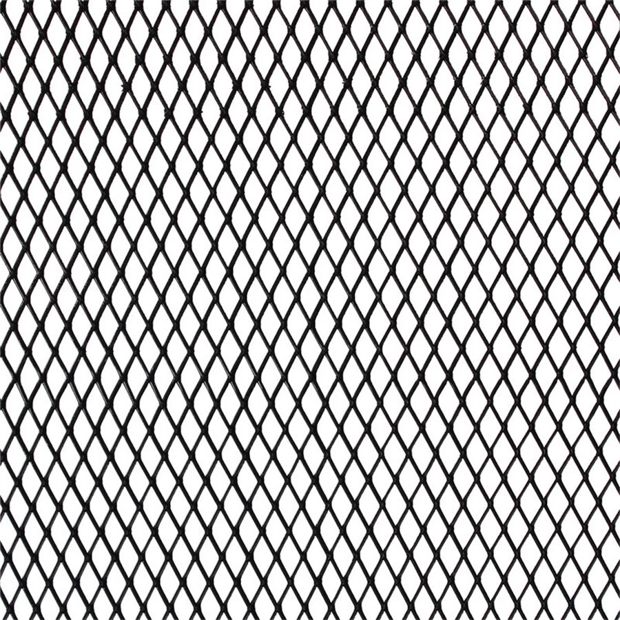 Red de malla de cubierta de rejilla superior inferior de aluminio negro universal 40"x13" Foto 4 de 4