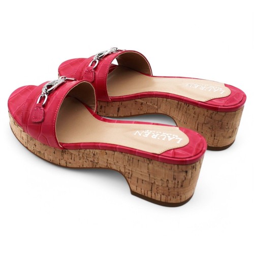 Lauren Ralph Lauren Women S Roxanne Heeled Dress Sandals - Pink (Size 7) - Picture 4 of 7