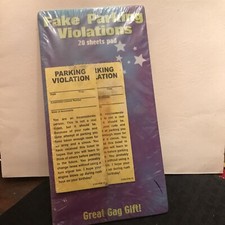 Fake Parking Tickets 20 tickets Parking Violation Gag Prank Gift Sealed