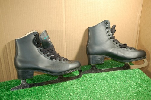 Chimo Tara  size 10 black figure ice skates VGC  V#705