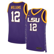 LSU Tigers Mikaylah Williams #12 Nike Women's Purple Official NCAA Game Jersey