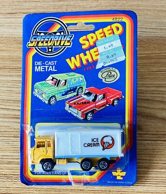 Vintage 1970s Speedrive Diecast Super Wheels Ice Cream Truck MOC Hong Kong