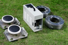 Pond Aerator with Cabinet Touchscreen Controller 200' Weighted Hose 2 Diffuser