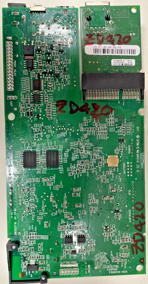 Logic Board PCB for  Zebra ZD420 Direct Thermal Label Printer from ZD42H43 - Image 2 of 4