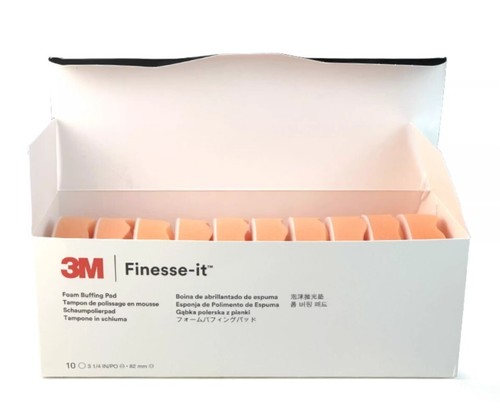 3M 46631 3 1/4" FINESSE-IT FOAM BUFFING PAD ORANGE 10Pads/Box - Picture 7 of 7