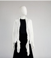 Comme des Garcons White Vest with Knotted Braid SS2003 Collection, Small, 360
