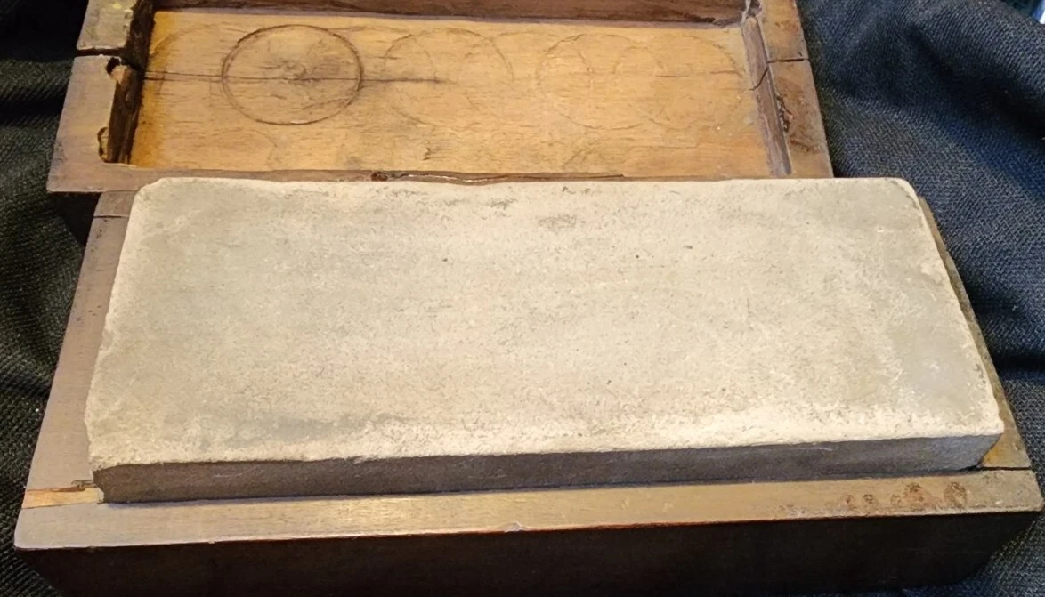 Antique Stone Arkansas ? oilstone sharpening hone axe knife oil stone tool PA