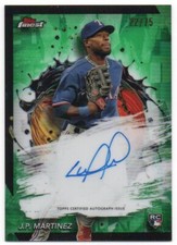 2024 Finest Autographs Green Refractors #FA-JMA J.P. Martinez RC Auto 22/75