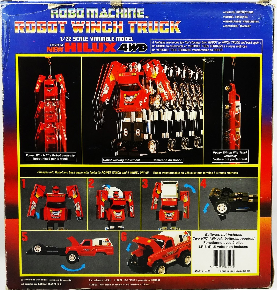 湯加減おまとめ【toy machine】 Vintage Bandai Robo Machine Robot Winch Transforming Toyota