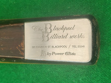 RARE VINTAGE BLACKPOOL BILLIARDS 1 PIECE SNOOKER/POOL CUE MADE BY POWER GLIDE .