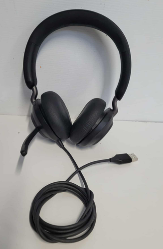 Jabra Evolve2 40 UC Wired USB-A Noise-Canceling Stereo Headphones HSC130 Black