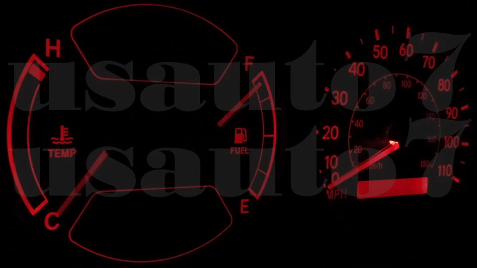 Dash Cluster Gauge RED LEDs LIGHT BULB KIT Fits 98-02 Toyota Corolla Chevy Prizm Foto 3 de 4